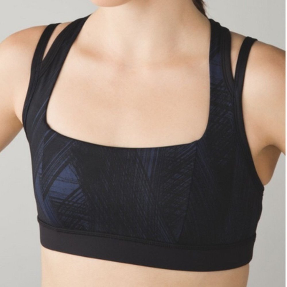 Lululemon Splendour Bra Wind Chill Deep Navy - Picture 2 of 8